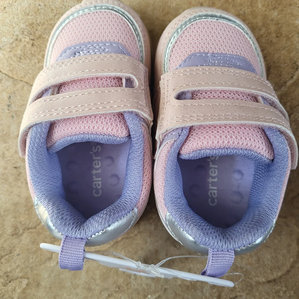 Carters Baby Girl Velcro Sneakers - NWT